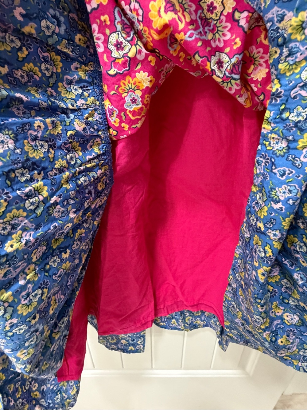 House of Harlow 1960 Pink Floral Smocked Top Dress - Picture 9 of 10